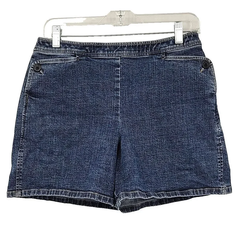Ann Taylor Womens Shorts Size 8 Side Zipper w/Hook Button High Rise